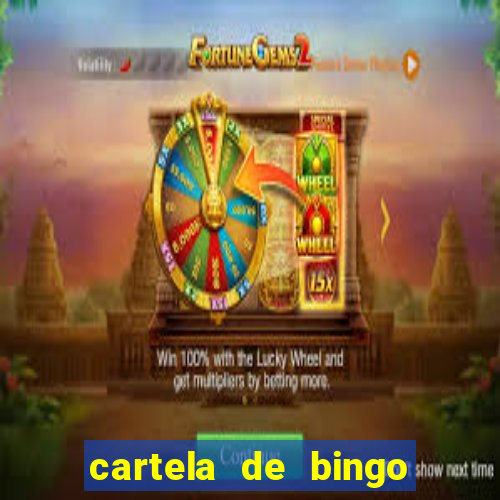 cartela de bingo cha de panela